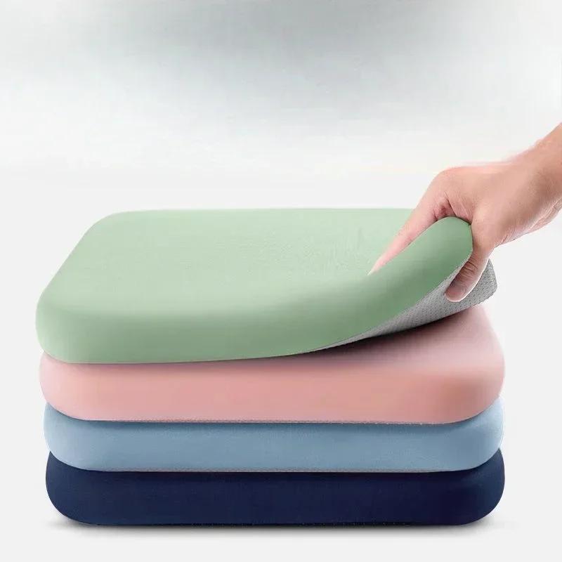 40x40x4cm Car Seat Pad Thick Memory Foam Seat Cushion Ultra Soft Car Sitting Pad for Long Sitting Lumbar Support Pain Relief