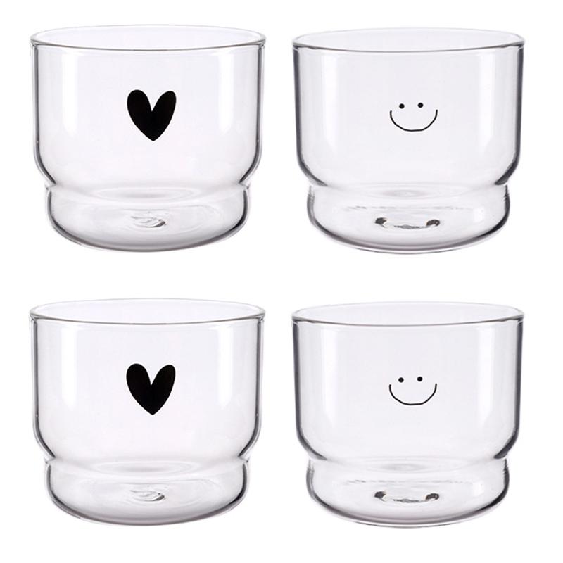 

Набор из 4 стеклянных стаканчиков для мусса, пудинга, десерта, торта, мусса, желе, йогурта, чашки для выпечки, термостойкие кофейные молочные чашки 300ml