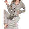 Pajamas Casual Long Sleeve Pants Can Be Outerwear Homewear Two-piece Set Two Piece Home Suit Set