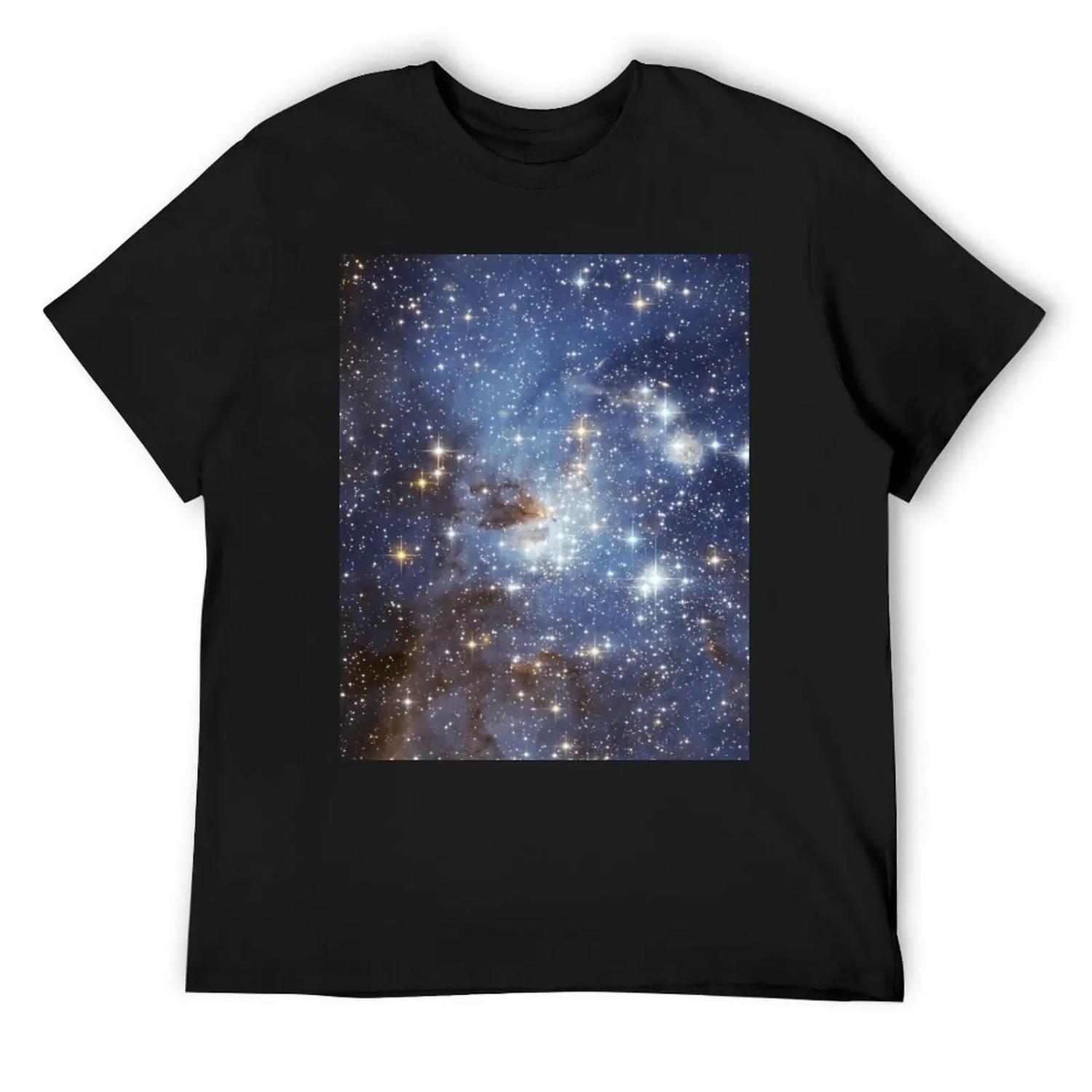

Blue Galaxy T-Shirt summer tops valentines clothes anime stuff blue lock mens graphic t-shirts funny XXXXXL чорний