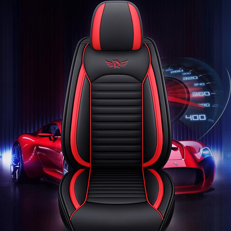 Leather Car Seat Cover For Ford Focus 2 MK1 MK3 Mondeo MK4 Fiesta MK7 Fusion Kuga Ranger Explorer 5 Ka Figo