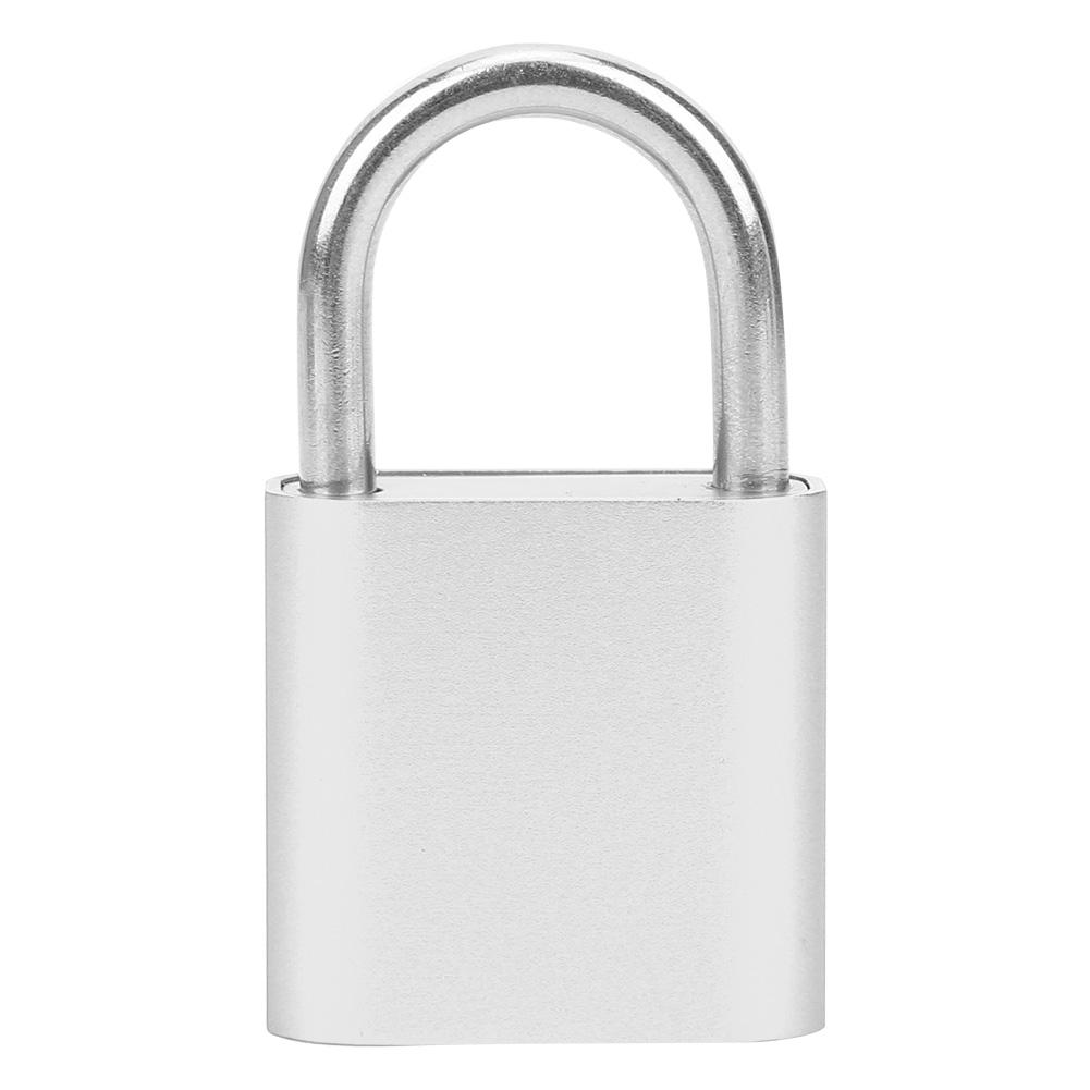 Smart Fingerprint Padlock USB Re able Security Lock for Backpack Luggage Cabinet