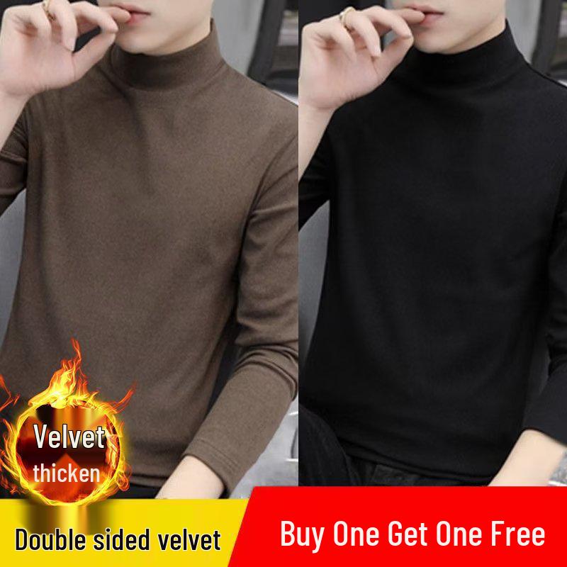 

Мужская двухсторонняя вельветовая водолазка с длинным рукавом, теплая базовая одежда на осень/зиму. 5XL