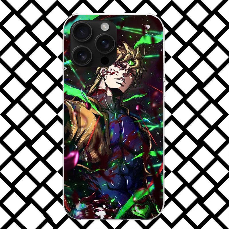 JoJo Adventure Dio Diego Brando Phone Case for iPhone 17 Air 16 16E 15 14 Plus 13 Mini 12 11 Pro Max 7 8 + SE 2020 Soft Cover Fu