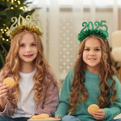 2025 Čelenka Lesklé třpytky Novoroční oslavy Hudební festivaly Lehká obruč do vlasů