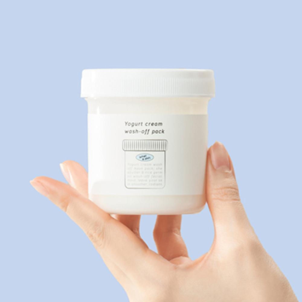 Whataskin Yogurt Cream Wash Off Mask Pack 130ml Pack Brush [free Gift] NONE