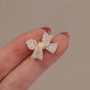 Mini Full of Rhinestone Bowknot Brooch Lovely Crystal Pin Buckle For Women Clothing Accessories