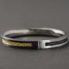 Vintage-Inspired Geometric Cuff Bracelet Men Women Electroplated Oxidized Finish Lightweight Unisex Jewelry Gift