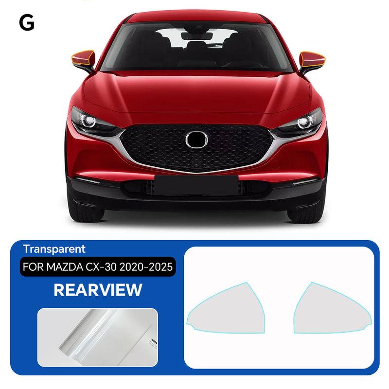 Per Mazda CX30 CX-30 -2025 Pellicola per Fari Pellicola per Specchietti Retrovisori Pellicola Protettiva per Montanti B C TPU Pre-tagliata Antigraffio Riparativa Trasparente