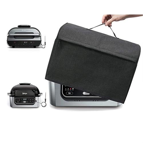 

Waterproof Dustproof Indoor Grill Cover 600D Oxford Cover with Pockets for Ninja Foodi Grill AG301 AG302 AG300 AG400 Ninja Cover темно-сірий колір