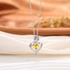 Hot Sale Rose Love Diamond Pendant Necklace Mother's Day Gift Jewelry