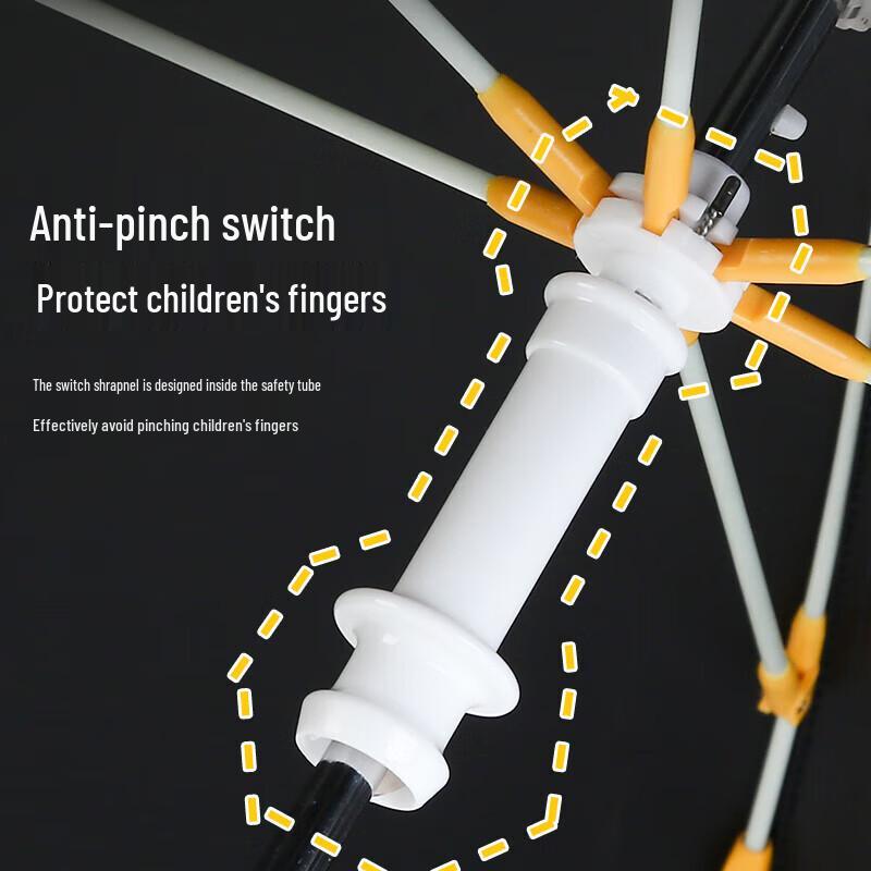 YUHANG Children's Safety 6-Rib Straight Handle Umbrella