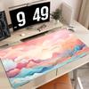 Mousepads Kawaii Anime design Mouse Pad Colorful Clouds Pink Computer Desk Mat Rubber Carpet pc Gaming mat maus pad