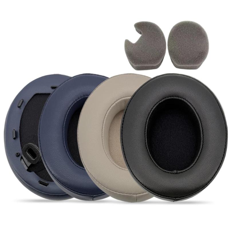 Sheepskin Earpads Earmuff for WH-1000XM4 1000XM4 Headphones Active Noise Cancelling Lambskin Ear Cushions Earpad Set