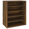 VidaXL Shoe Cabinet Smoked Oak 60x35x70 Cm Engineered Wood 816014