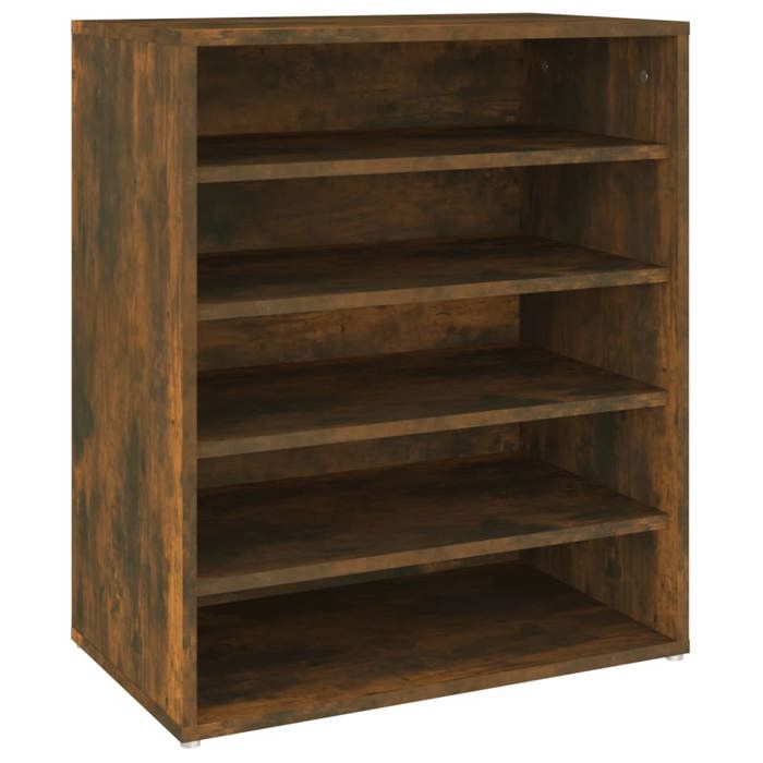 VidaXL Shoe Cabinet Smoked Oak 60x35x70 Cm Engineered Wood 816014