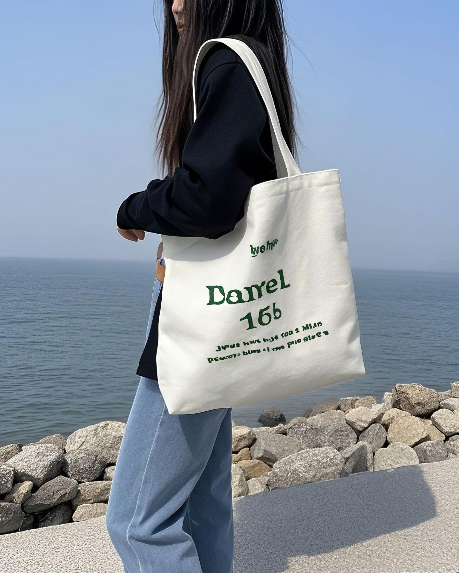 

Large Capacity Tote Bag, Artistic Canvas Bag, Women s Commuting Shoulder Bag, Student Class Bag