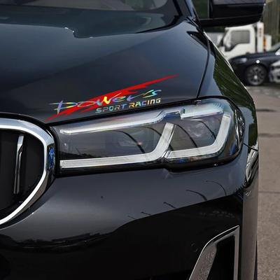 30X5,5 Cm Racing Development Autoaufkleber Stilvoller Power'S Racing Development Sportaufkleber Auto Reflektierender wasserdichter Aufkleber
