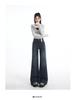 Women's High-Waist Retro Flare Jeans - Slimming, Loose Fit for Spring and Autumn 2026