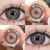 Funsachy 2Pcs Fashion Color Contact Lens For Pupils Blue Eyes 14.2mm Natural Brown Eye Lenses Beauty Green Lens Annual Cosmetics