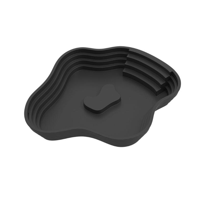 Reptiles Animal Feeding Plate Durable ABS Construction Shallow Water Dish For Turtles Lizards
