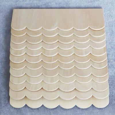 1:12 Accessoires de Toit pour Maison de Poupée: Carreaux en bois DIY (12 pièces)
