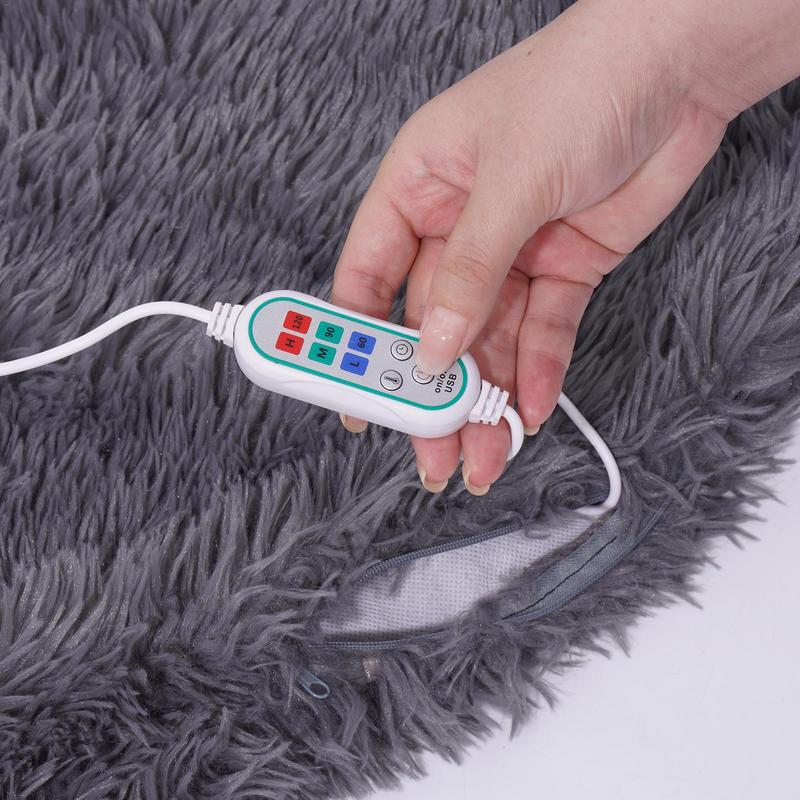 USB Heating Blanket Throw  Electric Body Warmer Blanket Shawl Multi-Functional Casual Lazy Blanket Removable Winter Knee Warmer