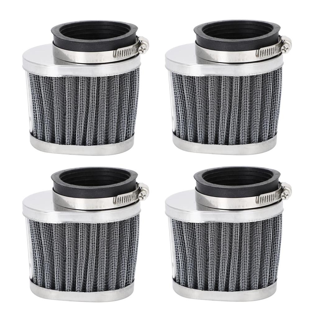 IBUKI-STYLE CB400F Air Filter, 2.0 inches (50 mm), Black, Universal Oval Power , Aluminum