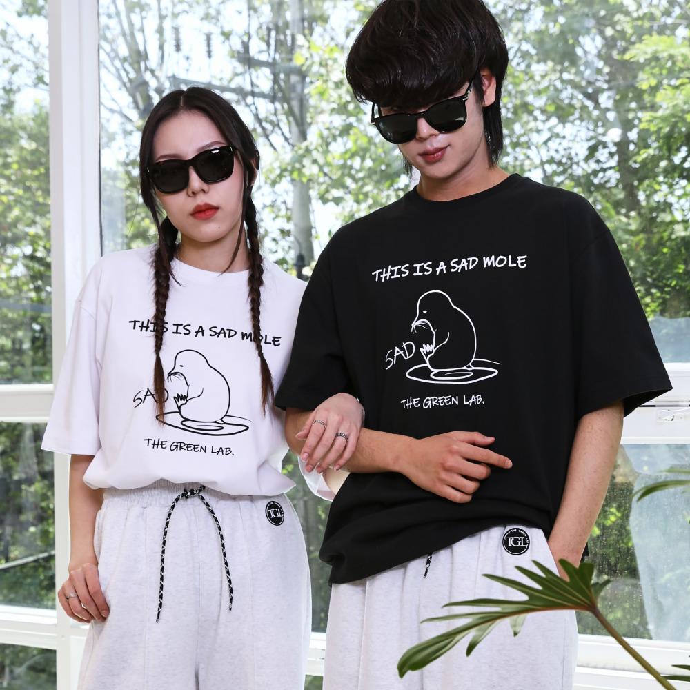 The Green Lab Sadmall Short Sleeve T-Shirt [White] White/L