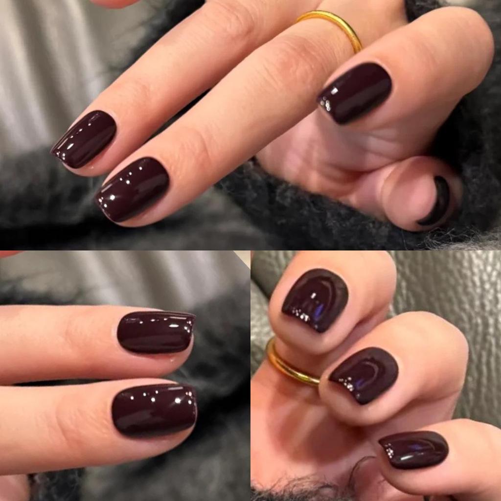2025 Caramel Red-Brown Gel Nail Polish: Cherry Wine Shade for Autumn/Winter, Light-Cured, Skin-Brightening for Professional Nail Art