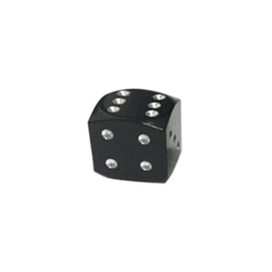 4Pcs Dice Shape Wheel Tyre Car Motorcycle Valve Air Stem Anti-dust Cover Caps