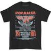 Men's Van Halen Invasion Tour '80 T-shirt X-Large Black