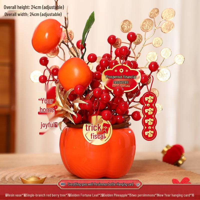 2025 Rok Hada Kaki Nádoba Ozdoba: Nová Domácí Dekorace Štěstí