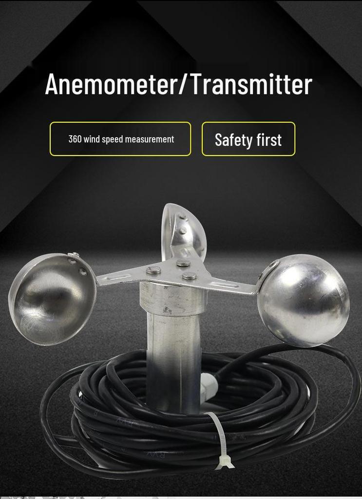 Tower Crane Wind Speed Anemometer and Alarm Device