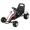 Go-Kart, Pedal Car with Adjustable Seat, Brake, Pedal Drive, Pedal Vehicle with Forward and Reverse Gear