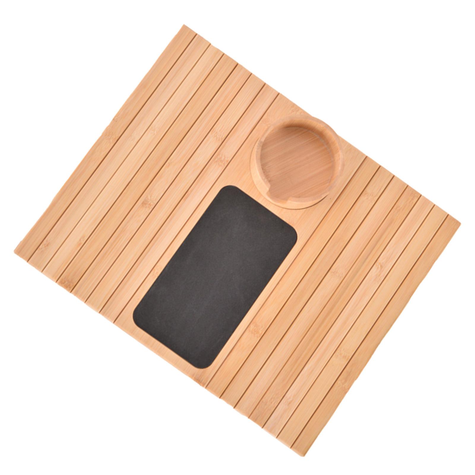 

Подставка для подлокотника дивана из бамбука, экономящая место подставка для чашки на диване, складной органайзер, удобный столик на подлокотнике для напитков и закусок