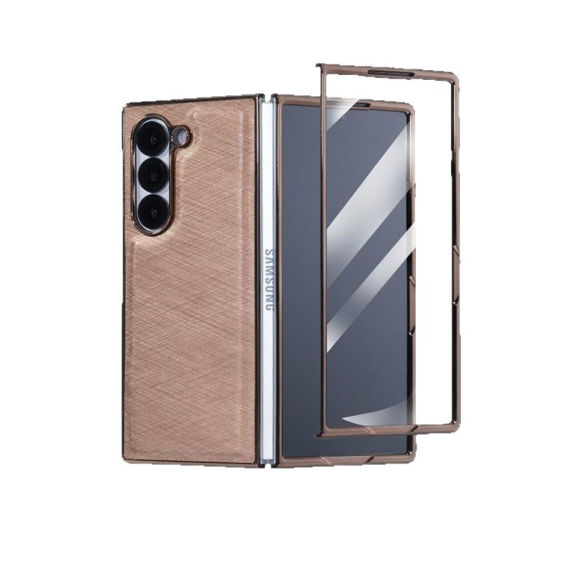 Luxurious Bamboo Silk Protective Case for Samsung Z-Fold 7 - Integrated Shell & Screen Film