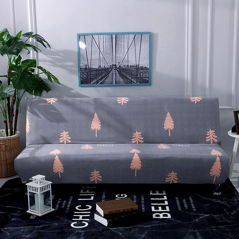 No Armrest Stretch Sofa Cover All-Inclusive Folding Sofa Bed Cover Cover Fitted Sheet Full Cover Sofa Cover