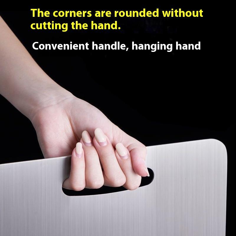 23X34cm Thickening Anti-mold Cutting Board Non Slip Double-Sided Easy To Clear Stainless Steel Metal Cutting Board for Kitchen