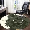 1PC Puppy Moon Office Round Area Rug,  Mat Suitable ForOffice, Under Office Chairs Bedroom Living Room Home Decor, Room Deco