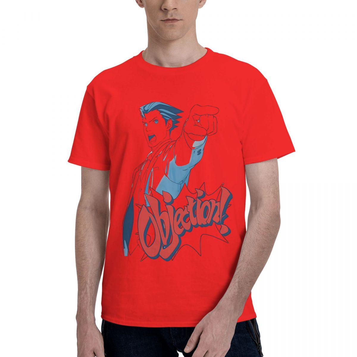 

Ace Attorney Objection 100 Cotton Casual Breathable Confortable Tops New In Tops And TShirts Funny Shirt S