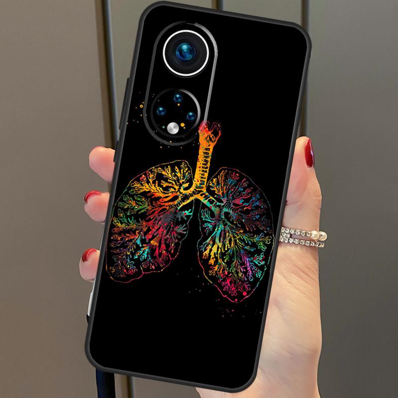 Human Heart Brain Lungs Case For Honor Magic 6 Pro 5 Lite 50 70 90 X6 X7 X8 X9 Honor X6a X7a X8a X9a X8b X9b Cover