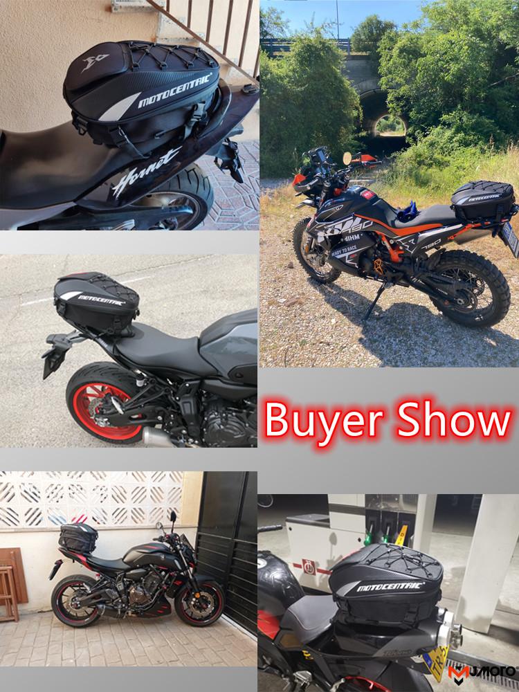 MOTOCENTRIC Vandeniui atsparus motociklo galinės sėdynės krepšys Daugiafunkcinis Patvarus Galinės Sėdynės Krepšys 37L Didelės Talpos Vairuotojo Šalmo Kuprinė