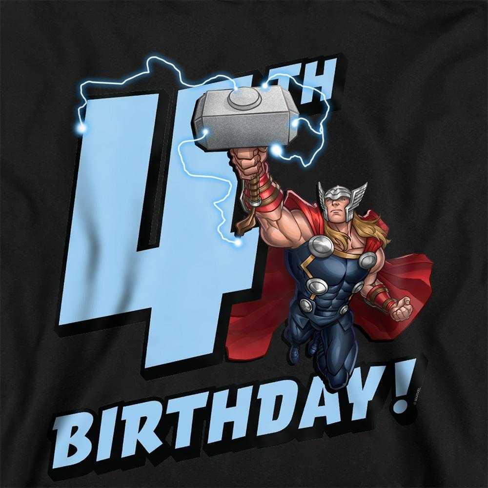Marvel Childrens/Kids Thor 4th Birthday Hoodie