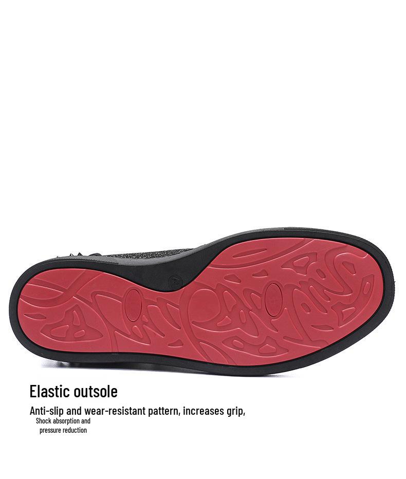 2026 Spring Men's Fashion Rivet Casual Shoes: Trendy and Energetic Youth Board Shoes