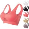 6 Pieces V Neck Bra Seamless Padded Camisole Bandeau Sports Bra Sleep Bra