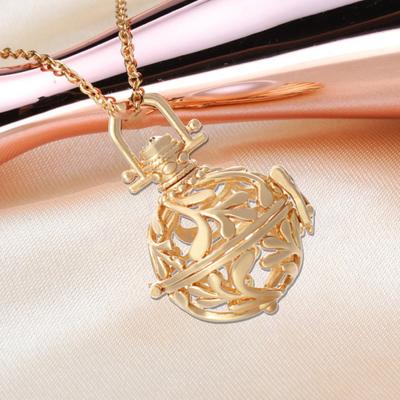 Aromatherapy Pendant Hollow Bells Design Fine Craftsmanship Portable Exquisite Women Aromatherapy Pendant for Girl