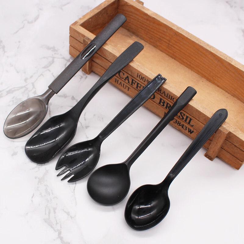 Thickened Disposable Corn Starch Spoon & Napkin Set