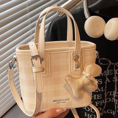 Fashionable Bag Stylish Bucket Bag High Appearance Level Retro Single-shoulder Bag Crossbody Women's Bag