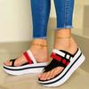 Women 'S Slippers Women Shoes  New Wedge Platform Sandals Ladies Summer Clip Toe Casual Flip Flops Women Light Comfort Slides